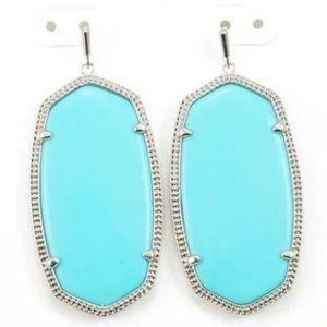 Kendra Scott Danielle Silver Earrings in Turquoise
